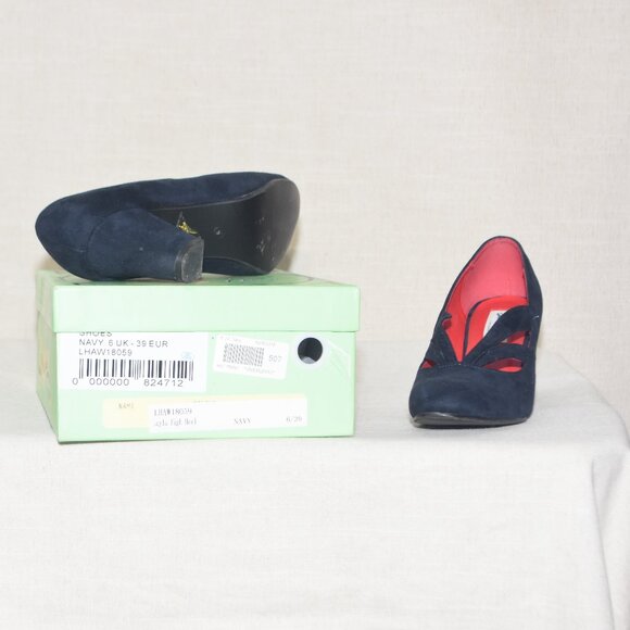 Lulu Hun - Layla High Heel Shoes (Size 8, Navy) - Picture 6 of 6